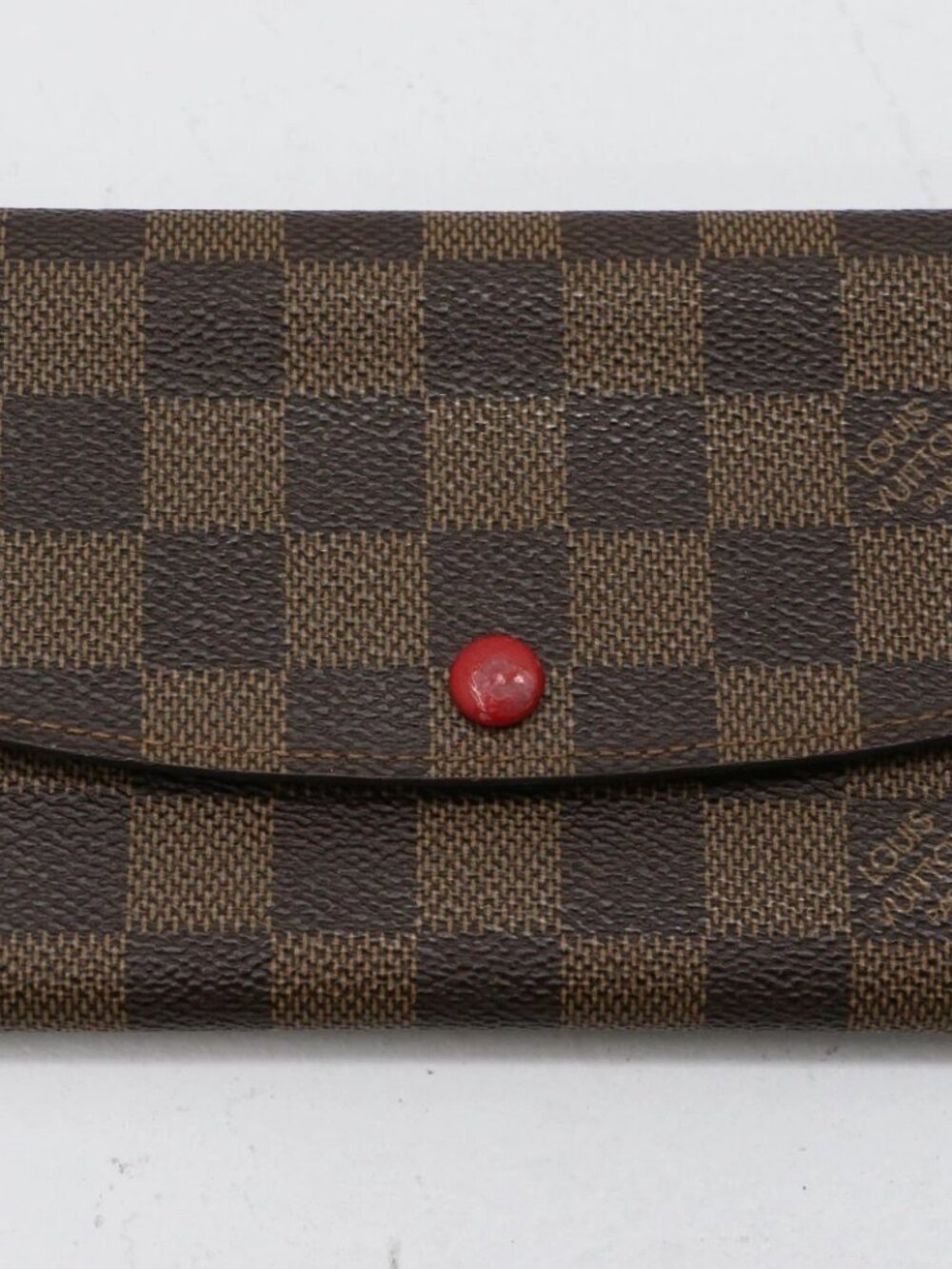 Louis Vuitton Damier Ebene Red Emilie Wallet